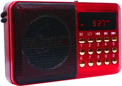 CRETO OD-SM305 Portable Fm Radio USB/SD Card Player Supports FM Radio(Red)