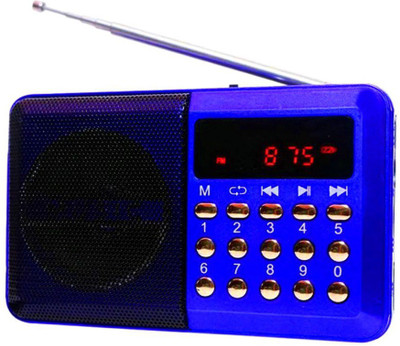 CRETO OD-SM305 Rechargeable Fm/Radio Speaker FM Radio(Blue)