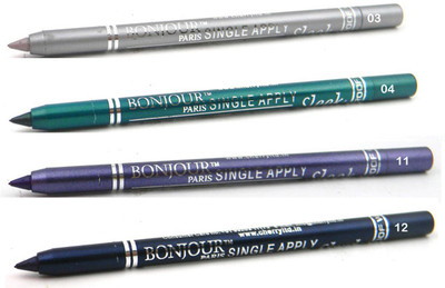 Bonjour Paris Single Apply Water Proof Silver-Glazed Green-Cool Purple-Navy Blue Kajal(Silver, Glazed Green, Cool Purple, Navy Blue, 4.8 g)
Bonjour Paris Single Apply Water Proof Silver-Glazed Green-Cool Purple-Navy Blue Kajal(Silver, Glazed Green, Cool Purple, Navy Blue, 4.8 g)