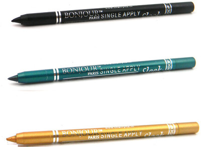 Bonjour Paris Single Apply 0807201611 Black-Green-Golden Kajal(Black, Green, Golden, 3.6 g)
Bonjour Paris Single Apply 0807201611 Black-Green-Golden Kajal(Black, Green, Golden, 3.6 g)