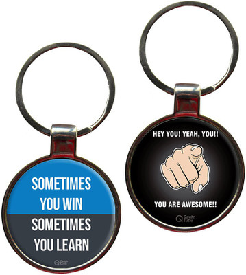 QuoteSutra Sometimes You Win And You are Awesome Quote Set of 2 Metal Key Chain
QuoteSutra Sometimes You Win And You are Awesome Quote Set of 2 Metal Key Chain