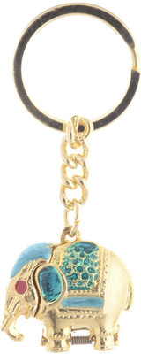TEMPLE TREES ELEPHANT GREEN KEYCHAIN Key Chain