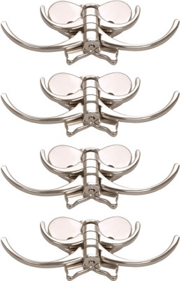 Doyours 4 Set Glossy Steel In Butterfly Design 4 - Pronged Hook(Steel Pack of 4)
Doyours 4 Set Glossy Steel In Butterfly Design 4 - Pronged Hook(Steel Pack of 4)