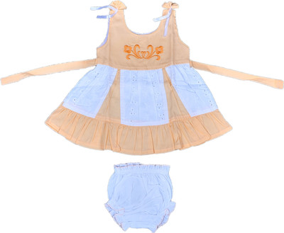 Hafeela Girls Casual Dress Panty(White