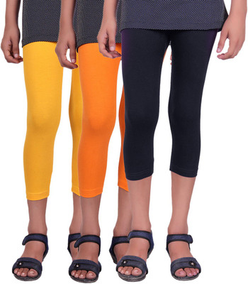 Alisha Capri For Girls Casual Solid Cotton(Multicolor Pack of 3, Black;orange;yellow
Alisha Capri For Girls Casual Solid Cotton(Multicolor Pack of 3, Black;orange;yellow