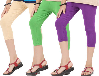 Greenwich Capri For Girls Casual Solid Cotton(Multicolor Pack of 3, Beige;green;purple
Greenwich Capri For Girls Casual Solid Cotton(Multicolor Pack of 3, Beige;green;purple