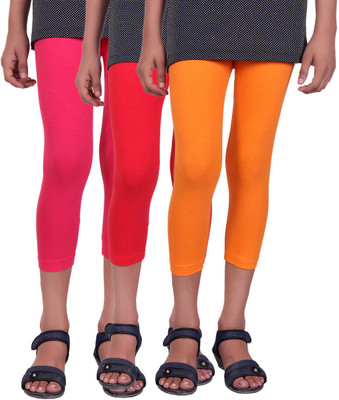 Alisha Capri For Girls Casual Solid Cotton(Multicolor Pack of 3, Orange;rani;red
Alisha Capri For Girls Casual Solid Cotton(Multicolor Pack of 3, Orange;rani;red