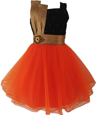 Angel Wears Girls Midi/Knee Length Party Dress(Orange, Sleeveless, Orange:black
Angel Wears Girls Midi/Knee Length Party Dress(Orange, Sleeveless, Orange:black