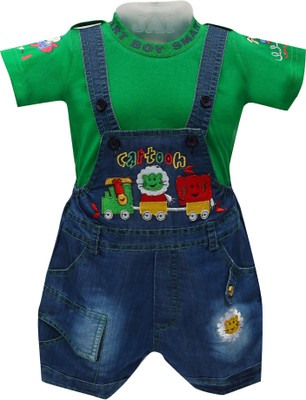 Baloons Dungaree For Boys & Girls Party Embroidered Cotton(Green, Pack of 1
Baloons Dungaree For Boys & Girls Party Embroidered Cotton(Green, Pack of 1