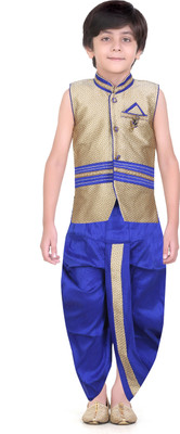Jeet Boys Dhoti & Kurta Set(Blue Pack of 1