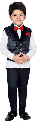 AJ Dezines Boys Festive & Party Shirt, Waistcoat and Pant Set(Blue Pack of 1
AJ Dezines Boys Festive & Party Shirt, Waistcoat and Pant Set(Blue Pack of 1