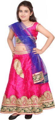 DHANYA Girls Lehenga Choli Ethnic Wear Embellished Lehenga Choli(Pink, Pack of 1
DHANYA Girls Lehenga Choli Ethnic Wear Embellished Lehenga Choli(Pink, Pack of 1