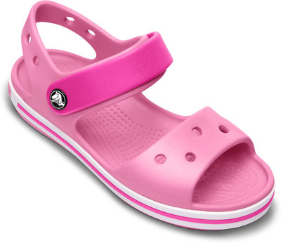 Crocs Girls Slip-on Sports Sandals(Pink, Black