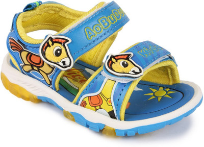 N Five Boys & Girls Buckle Strappy Sandals(Blue