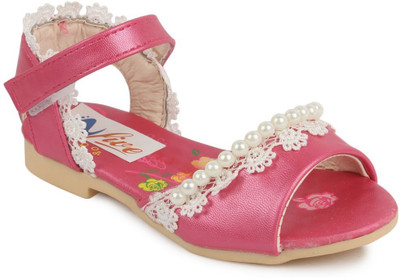 N Five Girls Buckle Strappy Sandals(Pink, Peachpuff