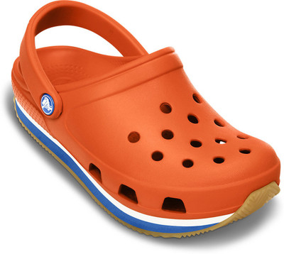 Crocs Girls Slip-on Clogs(Orange, Black