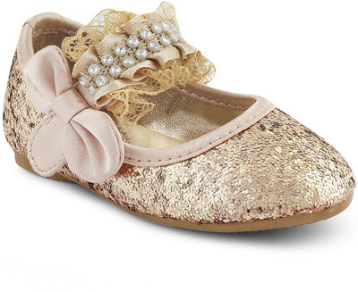 KITTENS Girls Slip-on Ballerinas(Gold