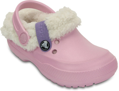 Crocs Girls Slip-on Clogs(Pink, Ballerina pink/stucco