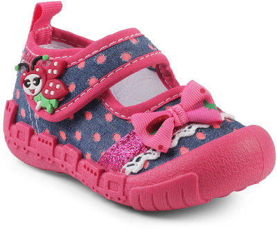 KITTENS Girls Velcro Clogs(Red, Fuschia
