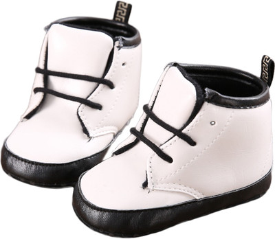 abdc kids Boys Lace Casual Boots(White