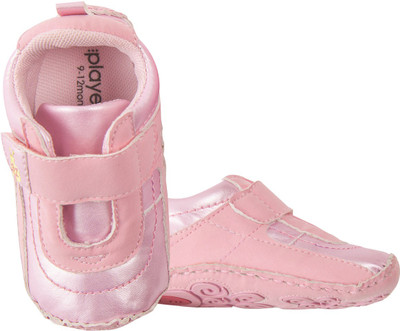 Playette Boys & Girls Slip on Sneakers(Pink