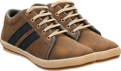 Per Te Solo Boys Lace Sneakers(Brown, Tan