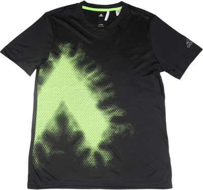 ADIDAS Boys Printed Cotton Polyester Blend T Shirt(Black, Pack of 1, Black/syello/ngtmet
ADIDAS Boys Printed Cotton Polyester Blend T Shirt(Black, Pack of 1, Black/syello/ngtmet