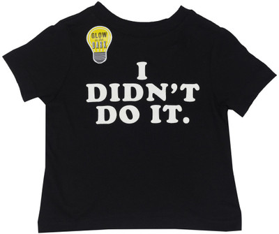 The Children's Place Boys Printed Cotton T Shirt(Black, Pack of 1, 01