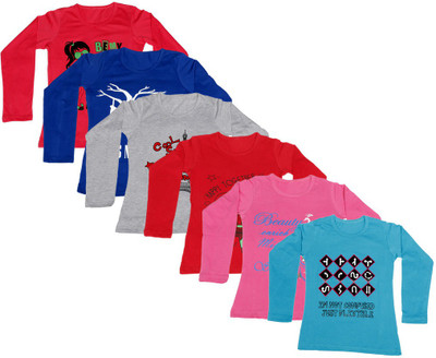 IndiWeaves Girls Printed Cotton T Shirt(Multicolor, Pack of 6, Blue;grey;pink;red
IndiWeaves Girls Printed Cotton T Shirt(Multicolor, Pack of 6, Blue;grey;pink;red