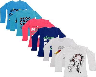 IndiWeaves Girls Printed Cotton T Shirt(Multicolor, Pack of 6, Blue;dark blue;pink;white
IndiWeaves Girls Printed Cotton T Shirt(Multicolor, Pack of 6, Blue;dark blue;pink;white