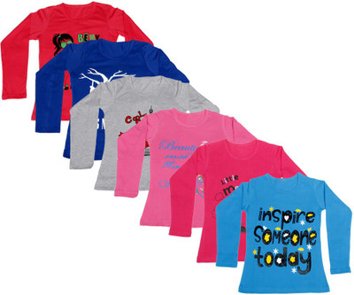 IndiWeaves Girls Printed Cotton T Shirt(Multicolor, Pack of 6, Blue;grey;pink;red
IndiWeaves Girls Printed Cotton T Shirt(Multicolor, Pack of 6, Blue;grey;pink;red