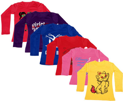 IndiWeaves Girls Printed Cotton T Shirt(Multicolor, Pack of 6, Blue;pink;purple;red;yellow
IndiWeaves Girls Printed Cotton T Shirt(Multicolor, Pack of 6, Blue;pink;purple;red;yellow