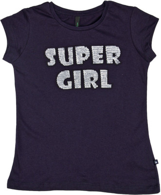 United Colors of Benetton Girls Applique Cotton T Shirt(Dark Blue, Pack of 1, K25
United Colors of Benetton Girls Applique Cotton T Shirt(Dark Blue, Pack of 1, K25