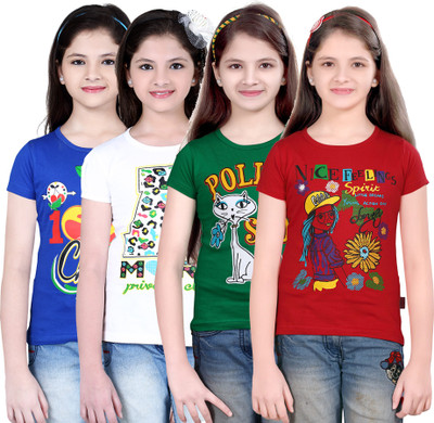 Sini Mini Girls Casual Cotton Top(Multicolor, Pack of 4, Dark blue;green;red;white
Sini Mini Girls Casual Cotton Top(Multicolor, Pack of 4, Dark blue;green;red;white