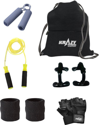 Krazy Fitness Fitness Accessories Combo 4 Gym & Fitness Kit