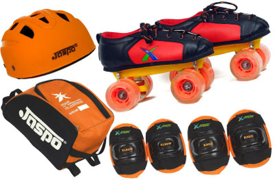 Jaspo Zoom Intact Shoe Skates Combo Foot length 18.0 cms Size : 11 UK ( Age group 4-5 years) Skating Kit
Jaspo Zoom Intact Shoe Skates Combo Foot length 18.0 cms Size : 11 UK ( Age group 4-5 years) Skating Kit