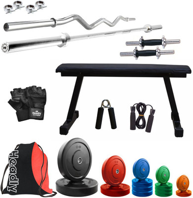 Headly Premium CP-HR-52KGCOMBO7 Coloured Home Gym Kit
