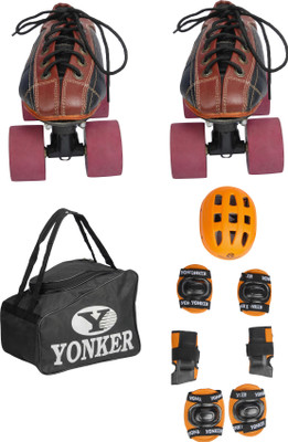 Yonker Shoe Skates No.2 + 4in1 Protection (Helmet+Knee Guard+Elbow Gurard+Wrist Gurad+Bag) Skating Kit
Yonker Shoe Skates No.2 + 4in1 Protection (Helmet+Knee Guard+Elbow Gurard+Wrist Gurad+Bag) Skating Kit