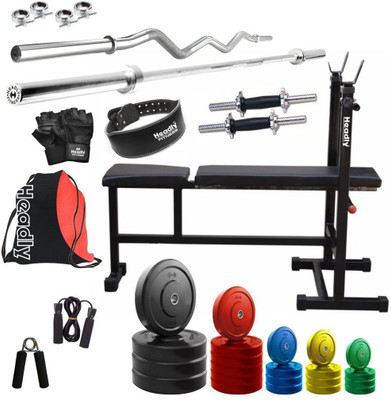 Headly Premium CP-HR-100KGCOMBO6 Coloured Home Gym Kit