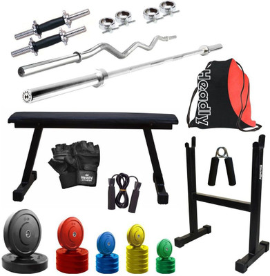 Headly Premium CP-HR-75KGCOMBO16 Coloured Home Gym Kit