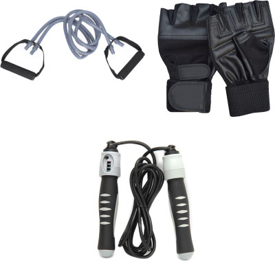 Mor Sporting Weight lifting gloves, Solid Skipping Rope, Double Toning Tube Gym & Fitness Kit
Mor Sporting Weight lifting gloves, Solid Skipping Rope, Double Toning Tube Gym & Fitness Kit