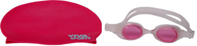 Viva Sports Silicone Cap And Goggles Swimming Kit