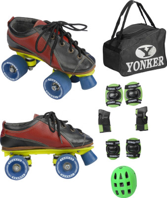 Yonker Shoe Skates No.6 + 4in1 Protection (Helmet+Knee Guard+Elbow Gurard+Wrist Gurad+Bag) Skating Kit
Yonker Shoe Skates No.6 + 4in1 Protection (Helmet+Knee Guard+Elbow Gurard+Wrist Gurad+Bag) Skating Kit