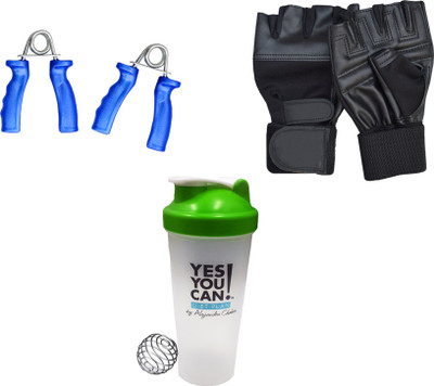 Mor Sporting Black Gym gloves, Shaker Bottle 600 ml and Power Grip Gym & Fitness Kit
Mor Sporting Black Gym gloves, Shaker Bottle 600 ml and Power Grip Gym & Fitness Kit