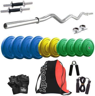 Headly Premium CP-HR-25KGCOMBO3 Coloured Home Gym Kit