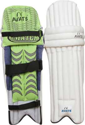 Avats PD01-1 Men's (39 - 43 cm) Batting Pad(White, Black, Right Handed)