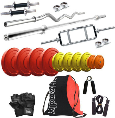 Headly Premium CP-HR-32KGCOMBO1 Coloured Home Gym Kit