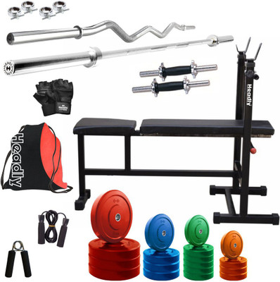 Headly Premium CP-HR-48KGCOMBO5 Coloured Home Gym Kit