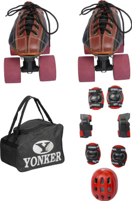 Yonker Shoe Skates No.3 + 4in1 Protection (Helmet+Knee Guard+Elbow Gurard+Wrist Gurad+Bag) Skating Kit
Yonker Shoe Skates No.3 + 4in1 Protection (Helmet+Knee Guard+Elbow Gurard+Wrist Gurad+Bag) Skating Kit