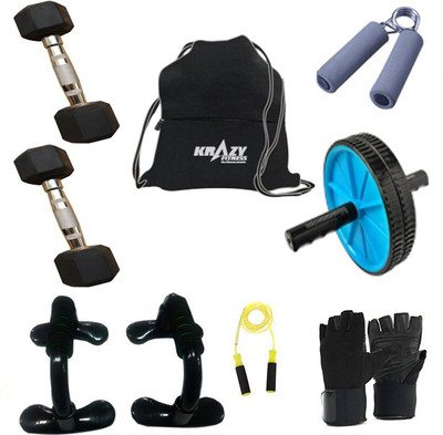 Krazy Fitness Exercise Equipments With 2 Pc. 1 Kg Hexagonal Dumbbells Gym & Fitness Kit
Krazy Fitness Exercise Equipments With 2 Pc. 1 Kg Hexagonal Dumbbells Gym & Fitness Kit